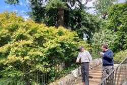 Craig Hoy MSP visiting Dawyck Botanic Garden