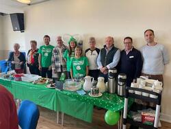 Two coffee mornings have collected more than £1,450 for Macmillan Cancer Support
