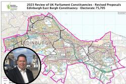 A map showing the boundaries of the revised Edinburgh East constituency, including much of Musselburgh. Inset: Craig Hoy MSP (Image: newsquest)