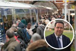 Rail fares were increased by 4.8 per cent last month. Inset: Craig Hoy MSP (Image: Newsquest)