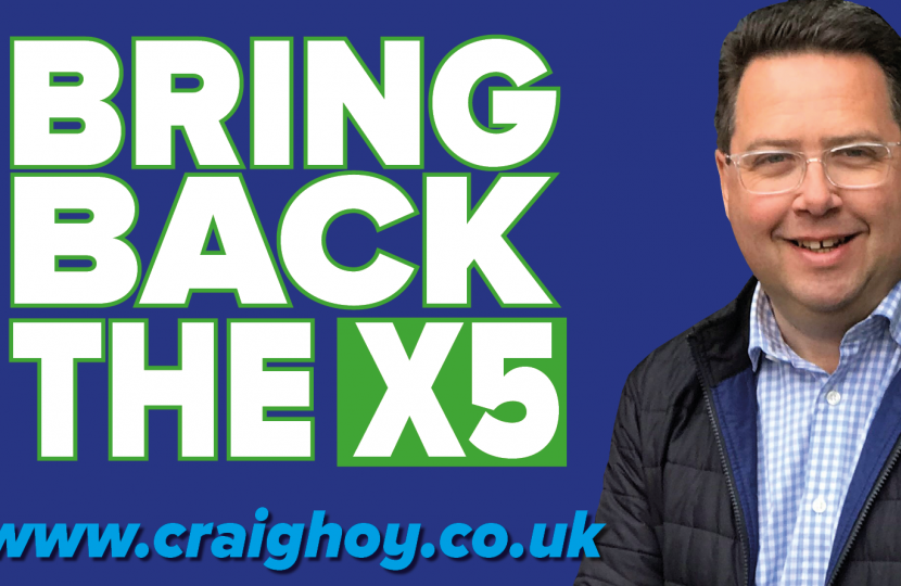 Craig Hoy MSP is organising a petition to bring back the X5