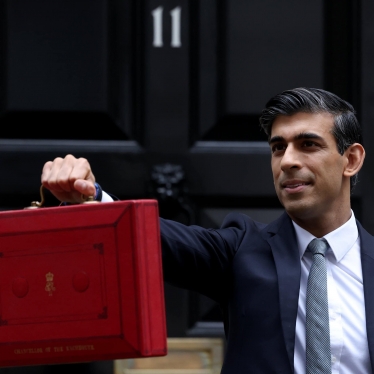 The Chancellor of the Exchequer, Rishi Sunak MP, with the 2021 Autumn Budget